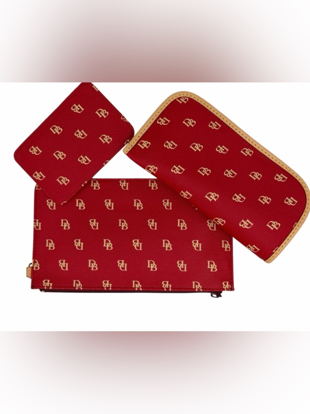 Stunning Dooney & Bourke Gretta Signature 5-Piece Set - Burning Red - NWOT - Picture 10 of 16